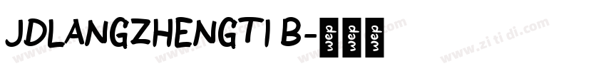 JDLANGZHENGTI B字体转换